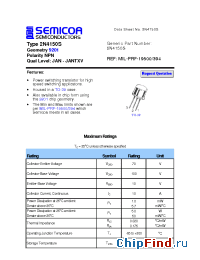 Datasheet 2N4150S manufacturer Semicoa